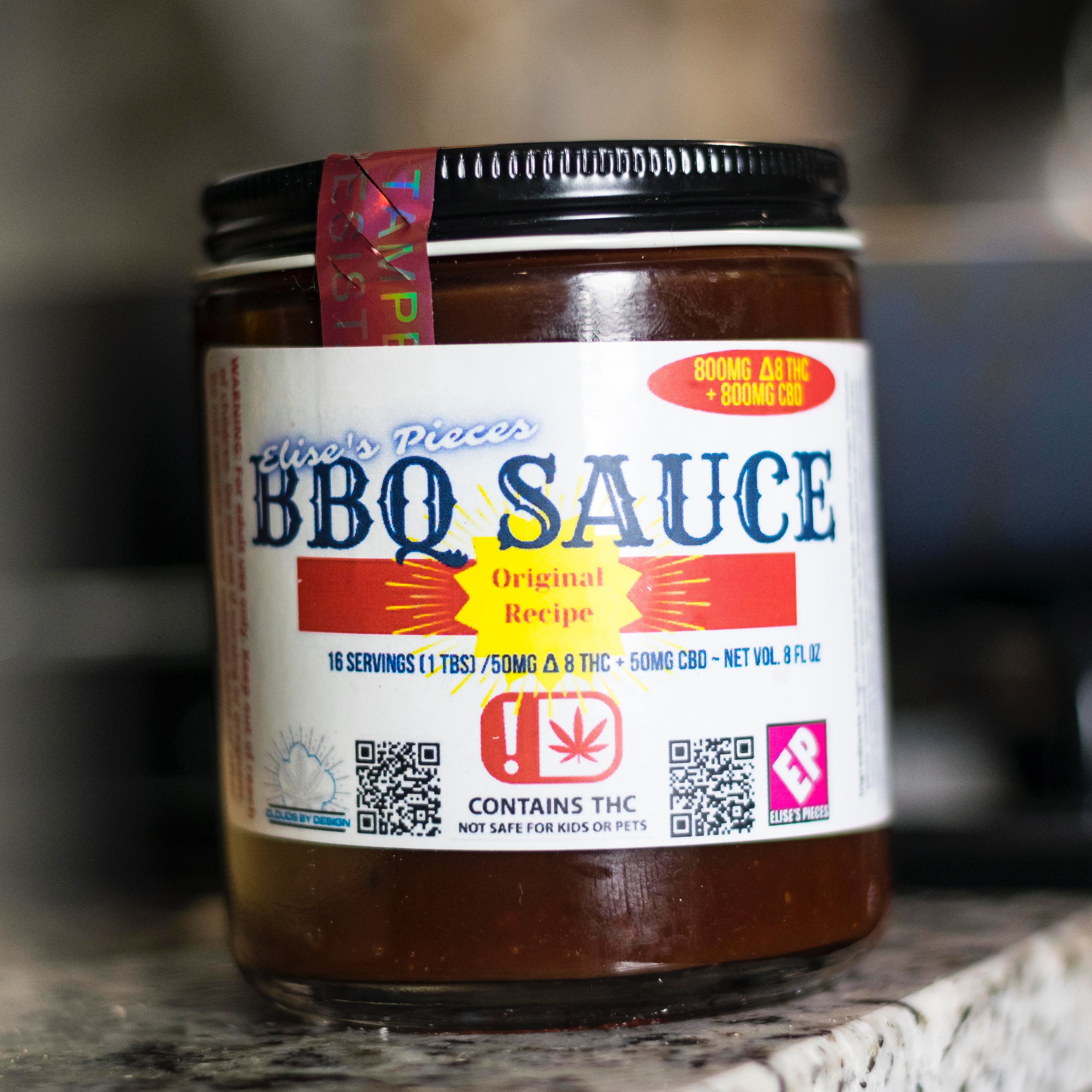 Elise's BBQ Sauce - 800mg D8 + 800mg CBD